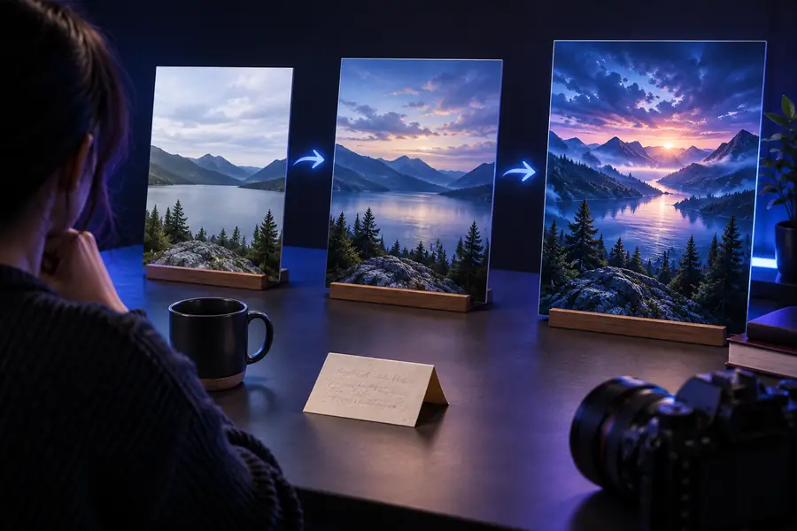 La même vieille photographie après une restauration assistée par IA