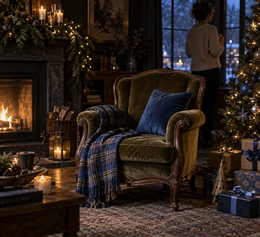 Original holiday image before its visual transformation