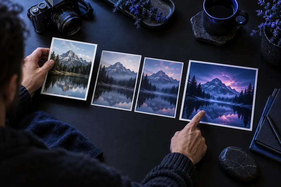 Beispielhaft restaurierte Version desselben Fotos