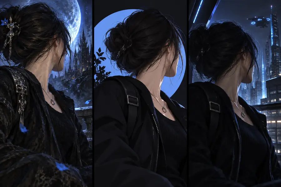 Art-styled portrait showing how an avatar can reinterpret a reference image